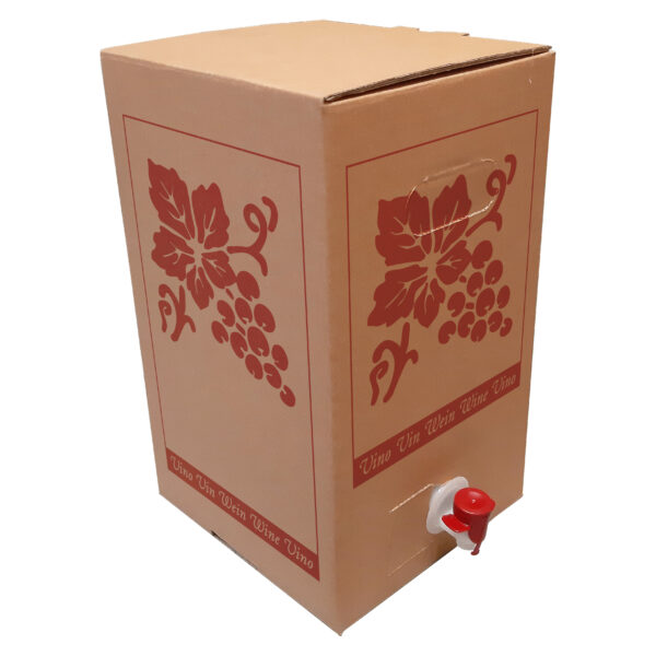Bag in box vino da 10 Lt. 19,3 x 18,7 x 31,5cm (LxPxH) Confezione da 10 pezzi