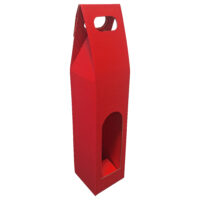 Porta bottiglia singola con manico 8 x 8 x 33 Confezione da 20 pezzi - Colore rosso 11 Onda_scoperta_bottiglia_singola