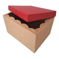 Scatola Fondo e Coperchio 39,5 x 30,7 x 22,3cm (LxPxH) Avana Rosso Mattone - Confezione da 10 pezzi 12 Scatola_alta_avana_rosso_mattone_aperta