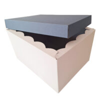 Scatola Fondo e Coperchio 39,5 x 30,7 x 22,3cm (LxPxH) Bianco Carta da zucchero - Confezione da 10 pezzi 4 Scatola_alta_bianca_carta_da_zucchero_aperta
