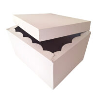 Scatola Fondo e Coperchio 39,5 x 30,7 x 22,3cm (LxPxH) Bianco - Confezione da 10 pezzi 2 Scatola_alta_bianca_aperta
