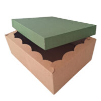 Scatola Fondo e Coperchio 39,5 x 30,7 x 14,3cm (LxPxH) Avana Verde Scuro - Confezione da 10 pezzi 7 SCatola_bassa_avana_verde_scuro