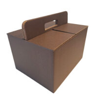 Scatola Bauletto 2 Onde 33 x 27 x 20,7cm (LxPxH) Confezione da 10 pezzi - Marrone Scuro 11 Scatola_bauletto_marrone_scuro